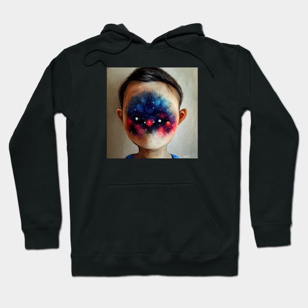 Galaxy Face Hoodie by benheineart